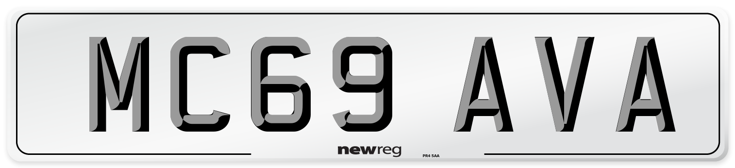 MC69 AVA Number Plate from New Reg